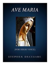 Ave Maria for High Voice Vocal Solo & Collections sheet music cover